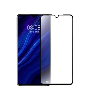 Huawei P30 Temperli Cam Full Ekran Koruyucu (Siyah)