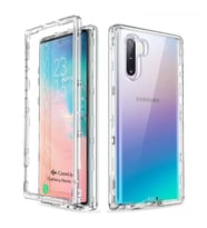 Samsung Galaxy Note 10 Çift Taraflı Silikon Kılıf Şeffaf