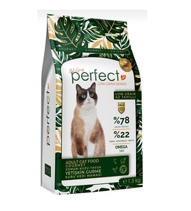 PERFECT YETİŞKİN GURME KEDİ MAMASI 1.5 KG SOMON BALIKLI KURU MAMA
