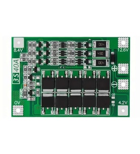 3S 40A Bms Balans Lityum Batarya Koruma Kartı 3 Seri Hücreli Pil Li-ion 18650 12.6V Matkap