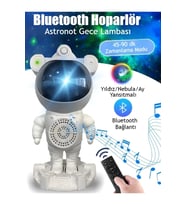 Gökyüzü Temalı Bluetooth Hoparlör ve Gece Lambası, Projektör ve Kumanda