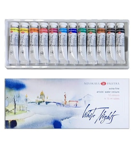 St. Petersburg White Nights Artists' Tüp Suluboya 12 Renk x 10 ml 