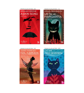 Aşkın Sonu + Usta Ve Margarita + Kızıl Kahkaha + Kedi Gezegeni- 4 Kitap Set - Iş Bankası Özel Set