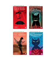 Aşkın Sonu + Usta Ve Margarita + Kızıl Kahkaha + Kedi Gezegeni- 4 Kitap Set - Iş Bankası Özel Set