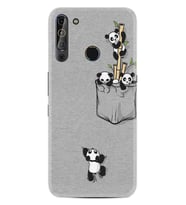 Casper Via X20 Kılıf Silikon Desen Özel Seri Pandalar 1798