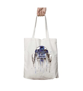 R2-D2 ( Star Wars ) iki Taraf Kalıcı Yıkanabilir Okul Plaj Omuz Bez Çanta