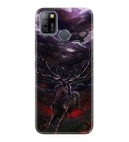 INFINIX Smart 4 5 6 Zero 8 S5 Pro Kılıf Desemli Silikon Dark Deer 1786