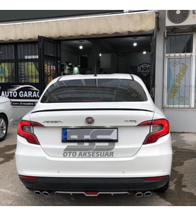 Fiat Egea Bagaj Üstü Slim Spoiler Parlak Siyah
