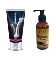 Maxsiz Penis Krem + Erotik Hindistan Cevizi Aromalı Masaj Yağı