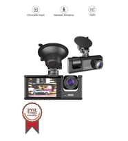 Torima TA-01 Siyah 1080p Araç içi 3 Kameralı Lcd Ekranlı Gece Görüşlü Araç Kamerası