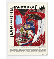 Jean-Michel Basquiat Duvar Posteri, Modern Sanat, Sanat Serisi Poster - Kalın Kağıt - Çerçevesiz;50 X 70 Bordo