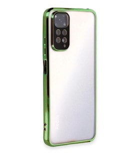 Newface Xiaomi Redmi Note 11 Kılıf Razer Lensli Silikon - Yeşil