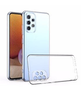 Samsung Galaxy A53 Uyumlu Ultra İnce Kamera Korumalı Logis Şeffaf Silikon Kılıf (Şeffaf Hologram)