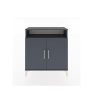Arges Şifonyer 3 Raflı 2 Kapaklı 88x30x96 Antrasit-Antrasit