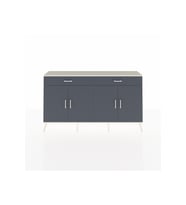 Arges Konsol 4 Raflı 2 Çekmeceli 4 Kapaklı 176x30x99 Aytaşı-Antrasit