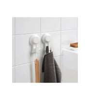 2 Adet Vantuzlu Duvar Askısı 10x6 Cm Askı Set Banyo Havlu Askısı Plastik Be