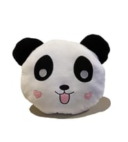 Grande Home Wellmop Dekoratif Panda Yastık (Beyaz-Siyah)