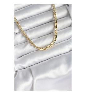 Mey İthalat® Pirinç Gold Renk 60 cm Zincir Kadın Kolye