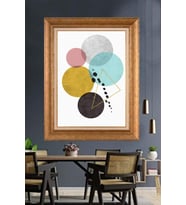 Altın Varaklı  Çerçeveli Paspartulu Tablo ndd618 (Gold)