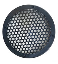 Hoparlör Kapağı Yuvarlak 16 Cm Petek Desenli Siyah 1 Adet
