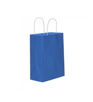Kağıt Hediye Çantası Düz Renk Battal Boy 31X41 CM (25 Adet)  Lacivert