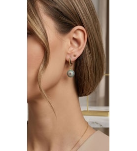 Xuping Top Nazar Boncuklu Sallantılı Küpe