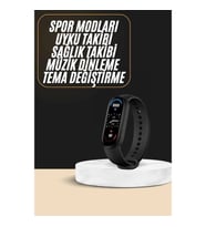 Mey İthalat® Akıllı Bileklik Android ve İOS Uyumlu Bildirim ve Çağrı Görme Spor Takibi