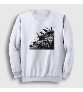 Presmono Unisex Beyaz Doom Him Sweatshirt 80457tt