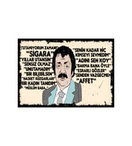 Müslüm Gürses Tasarımlı Ahşap Poster