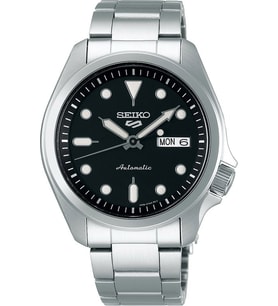Seiko5 Sports SRPE55K Otomatik Erkek Kol Saati (Siyah)