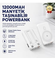 12000Mah Manyetik Taşınabilir Powerbank