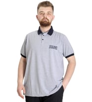 Mode XL Büyük Beden Erkek Polo T-shirt LEGEND 23347 Grimelanj