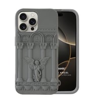 Microsonic Apple iPhone 16 Pro Max Kılıf Praying Angel Gri (Gri)