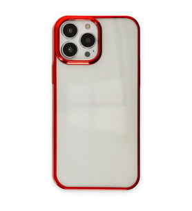 Apple İphone 14 Pro Max Kılıf Element Silikon - Kırmızı