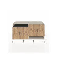 Kronos Konsol 6 Raflı 4 Kapaklı 176x59x99 Aytaşı-Çam/Antrasit