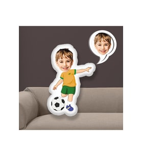 Kişiye Özel Fotoğraflı Futbolcu Yastık 115513 50 cm