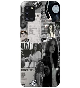 Samsung Galaxy A31 Uyumlu Lana Del Rey Desenli Şeffaf Telefon Kılıfı