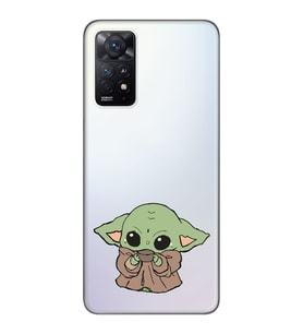 Redmi Note 11S - Note 11 Uyumlu Baby Yoda Tasarımlı Şeffaf Telefon Kılıfı