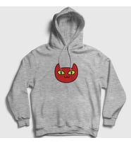 Presmono Unisex Gri Marceline's Cat Hediye Kedi Kedili Kapüşonlu Sweatshirt 511887tt (Gri)