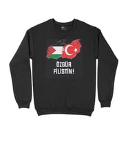Özgür Filistin Siyah Tişört Sweatshirt