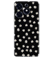 Spark 10 Pro Kılıf Resimli Desenli Silikon Platinium Series Papatyalar 1866