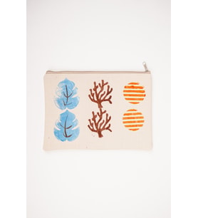El Çantası – Fermuarlı Keten Bej Portföy 30x21 cm