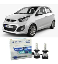 Kia Picanto Uzun + Kısa Far Ampulü H4 Access Yeni Seri Beyaz 2011-2016