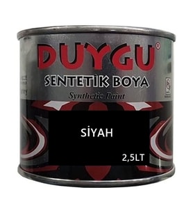 Duygu Sentetik Boya Siyah 1 GALON 2,85 KG AĞIRLIK 2.5 LT HACİM