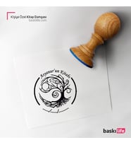 Kişiye Özel Kitap Damgası Kitap Mührü Kaşe Kitap Mühür Özel Damga 246