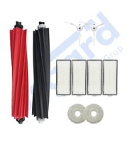 Roborock Q Revo Master Uyumlu 1 Ana Fırça 2 Yan Fırça 4 Filtre 2 Mop