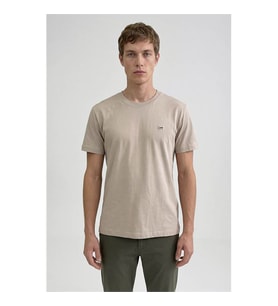 Lee Bisiklet Yaka Bej Erkek T-Shirt L60UFQ614
