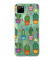 PrintiFy Realme C11  ile Uyumlu 1mm Slim Fit Water Color 4 Baskılı Şeffaf  Kılıf