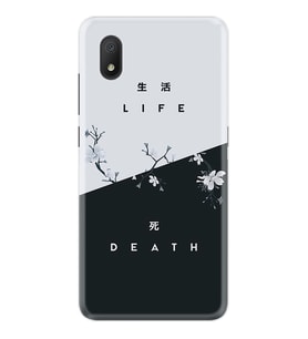 TCL L7 Kılıf Resimli Silikon Kılıf Life and Death 1339