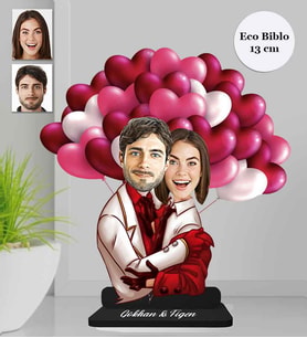 Kişiye Özel Sevgili Ahşap Eco Biblo -12